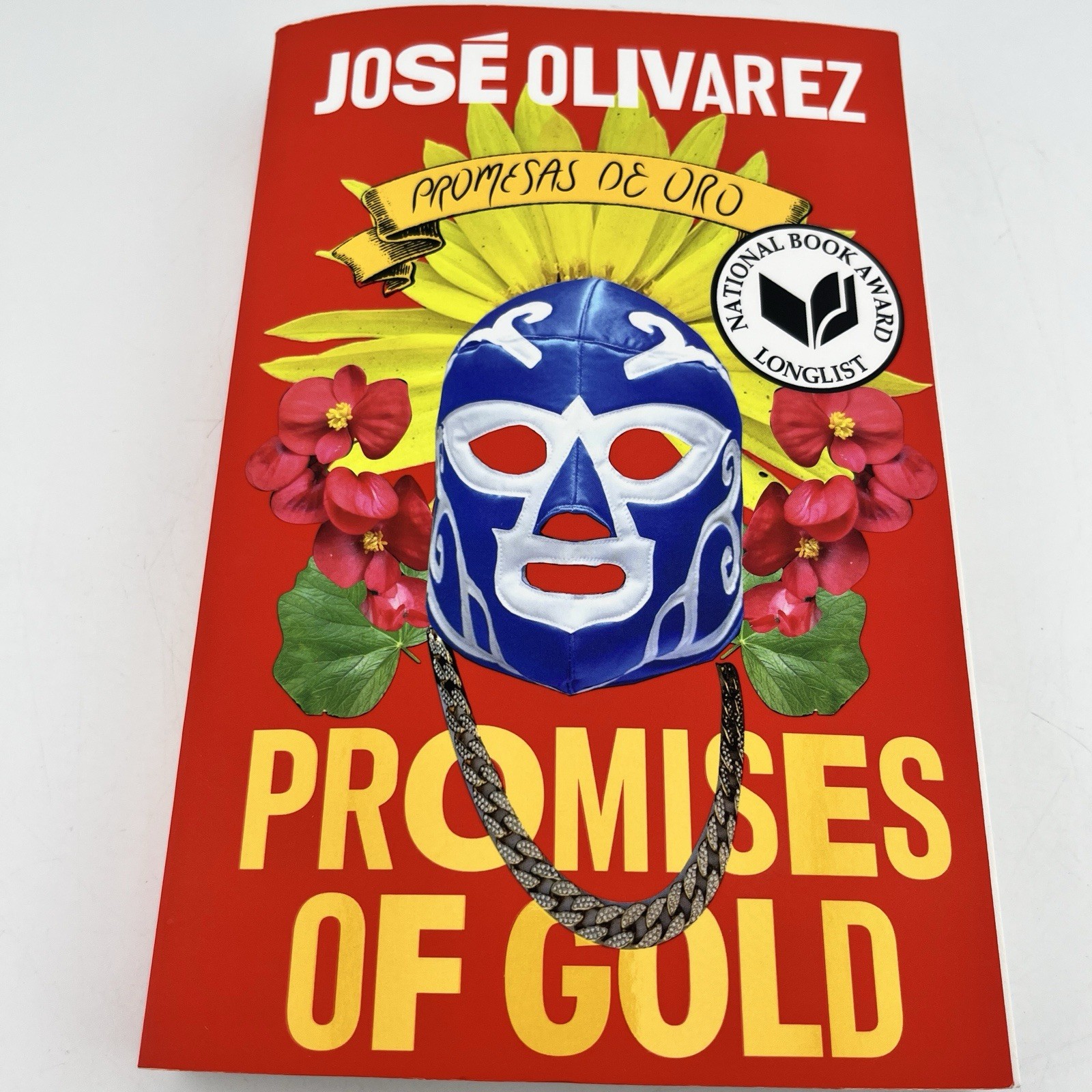 Promises of Gold by Jose Olivarez (2024, Trade Paperback) English Spanish Flip