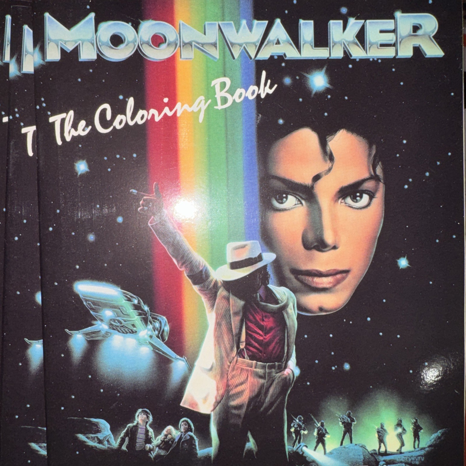 Michael Jackson Moonwalker 1988 Coloring Book (NOS)