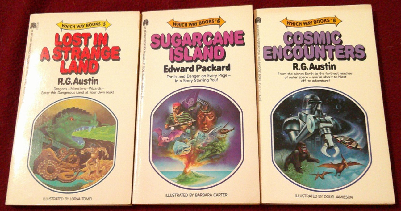 Which Way #5, 6, 8 : Cosmic Encounters, Lost in a Strange Land, Sugarcane Island