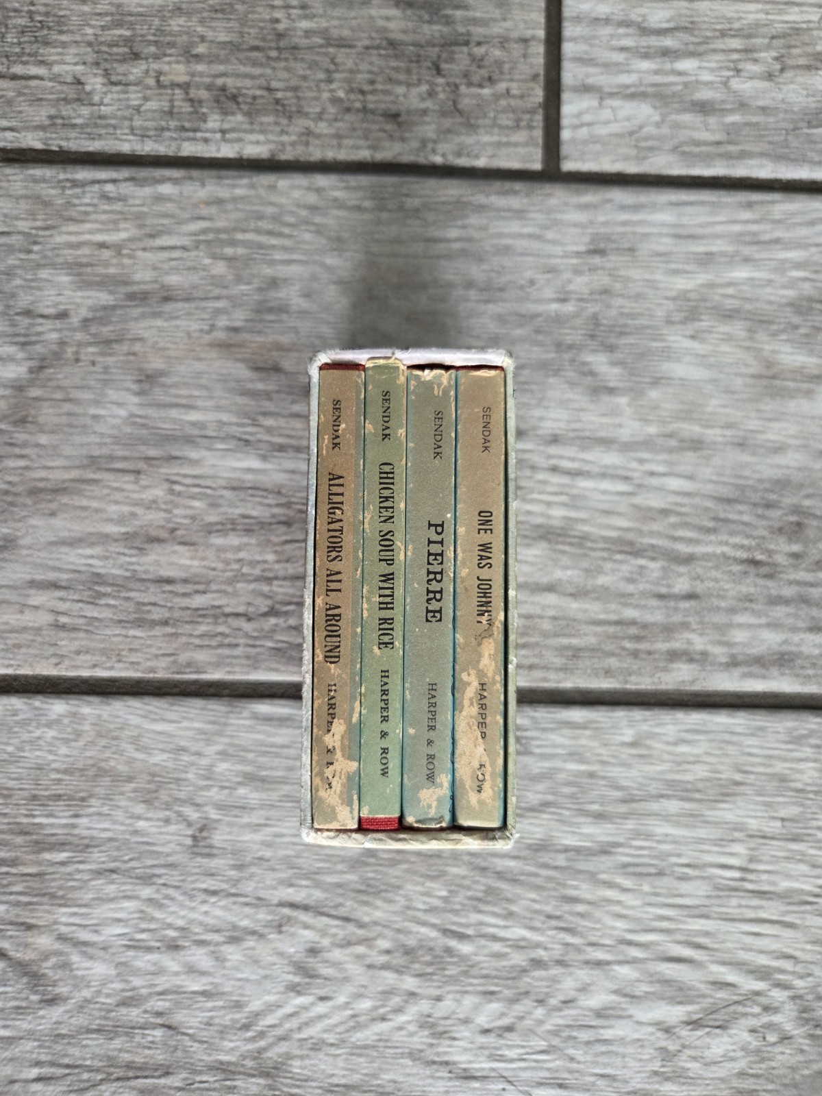 Vintage Nutshell Library Maurice Sendak Mini Book Set 1960s Kids Classic Retro