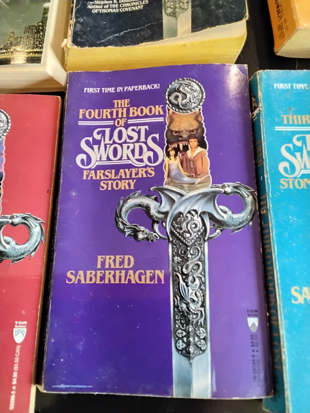 Fred Saberhagen Book Lot Eight Paperbacks Lost Swords, Dominion, Swords
