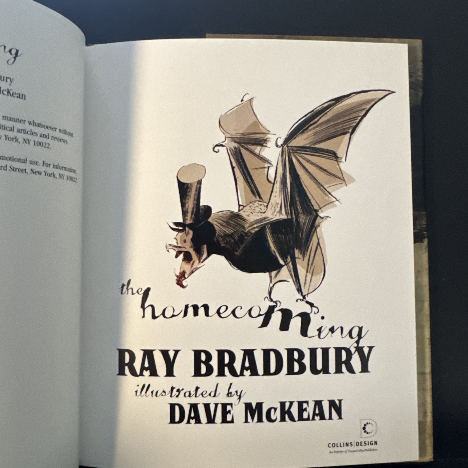 The Homecoming | by Ray Bradbury | Illustrated by Dave McKean | HC/DJ | First Ed