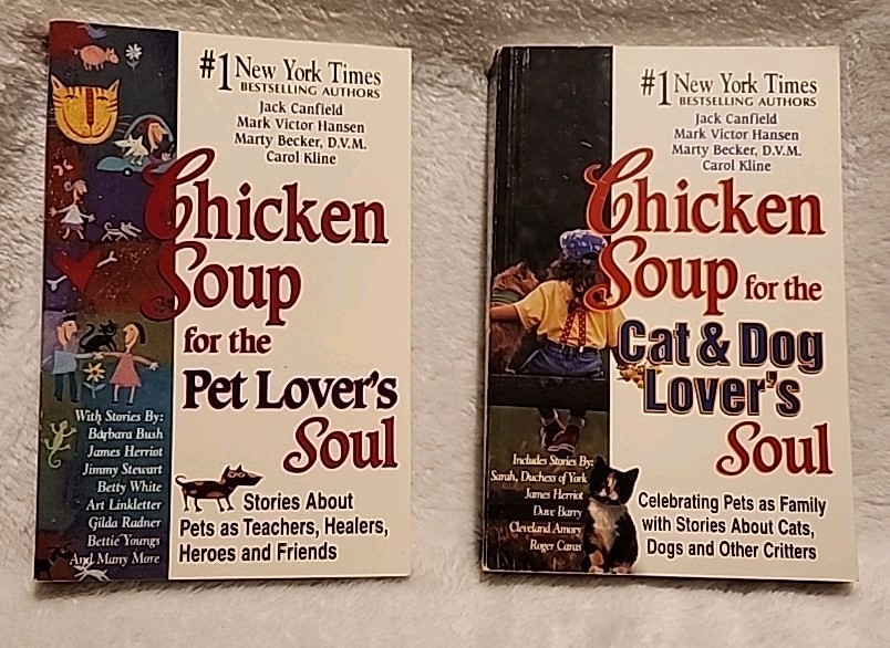 Set Of 2 Chicken Soup For The Soul Paperback Books – Pet Lover And Cat & Dog