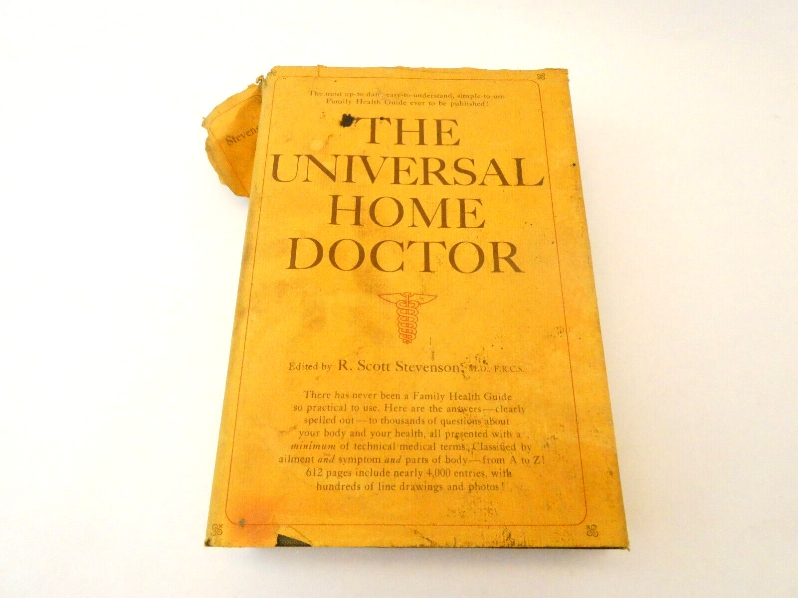 68′ 2nd Printing The Universal Home Doctor Scott Stevenson Prentice Hall Book HC