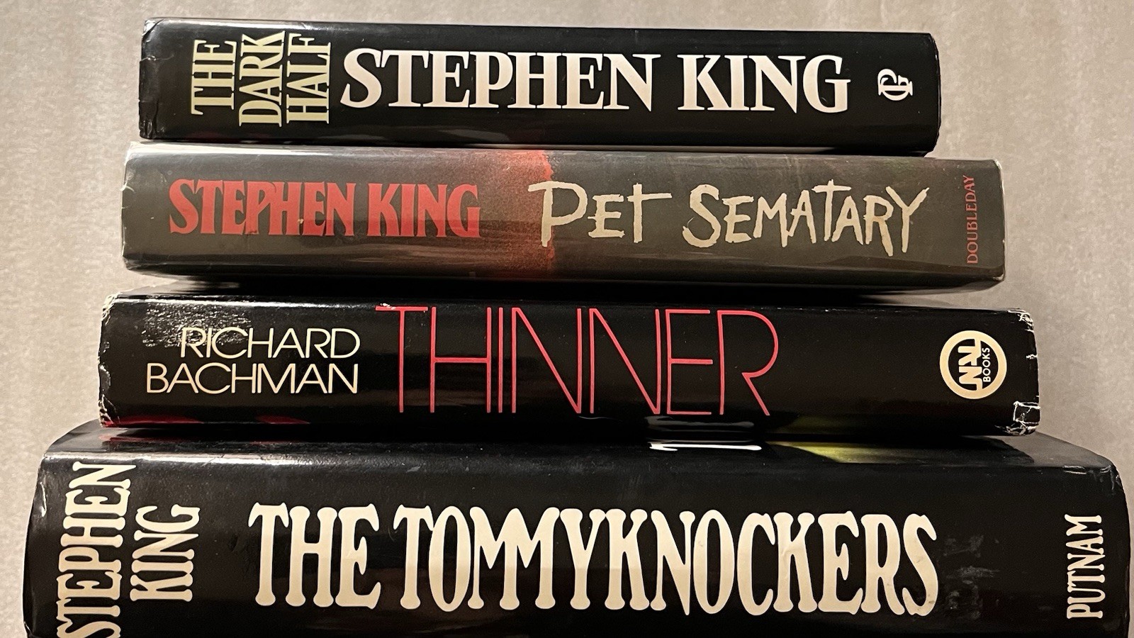 Stephen King Thinner Dark Half Pet Sematary Tommyknockers HC Book Lot NAL Guild