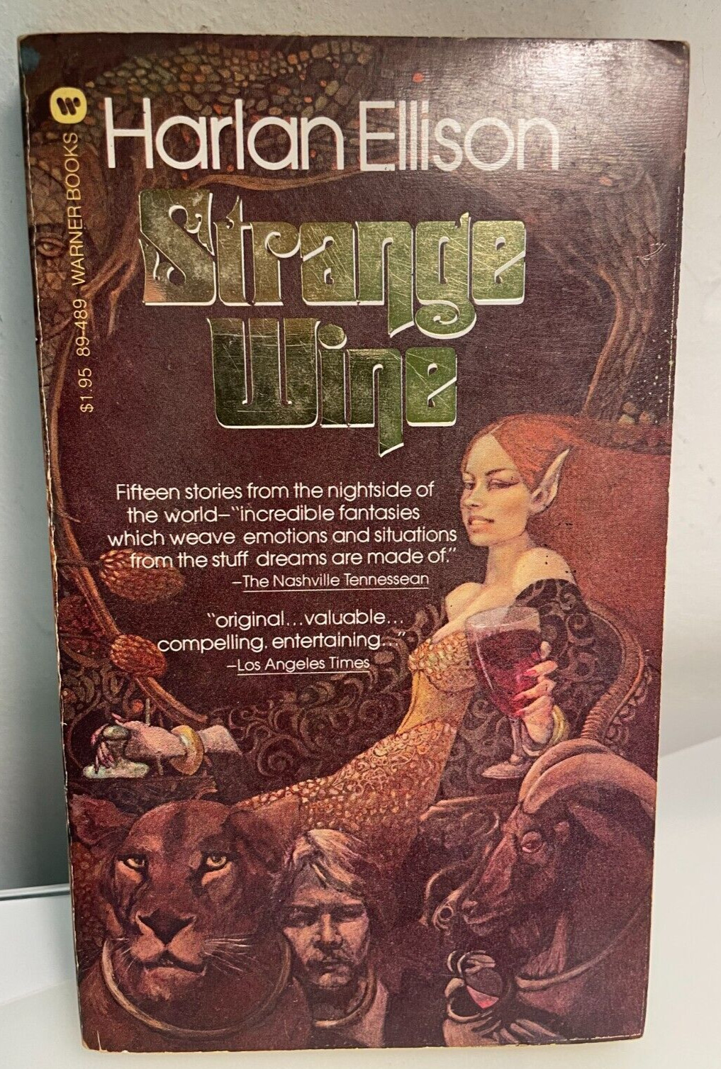 Strange Wine by Harlan Ellison Warner Books Paperback 1st Printing 1979