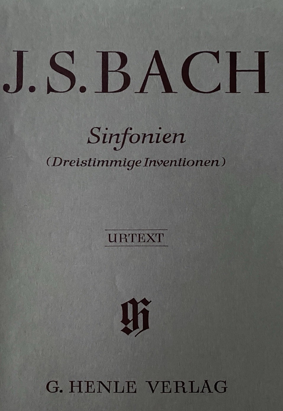 J.S. Bach Inventionen und Sinfonien Urtext Sheet Music G. Henle Verlag