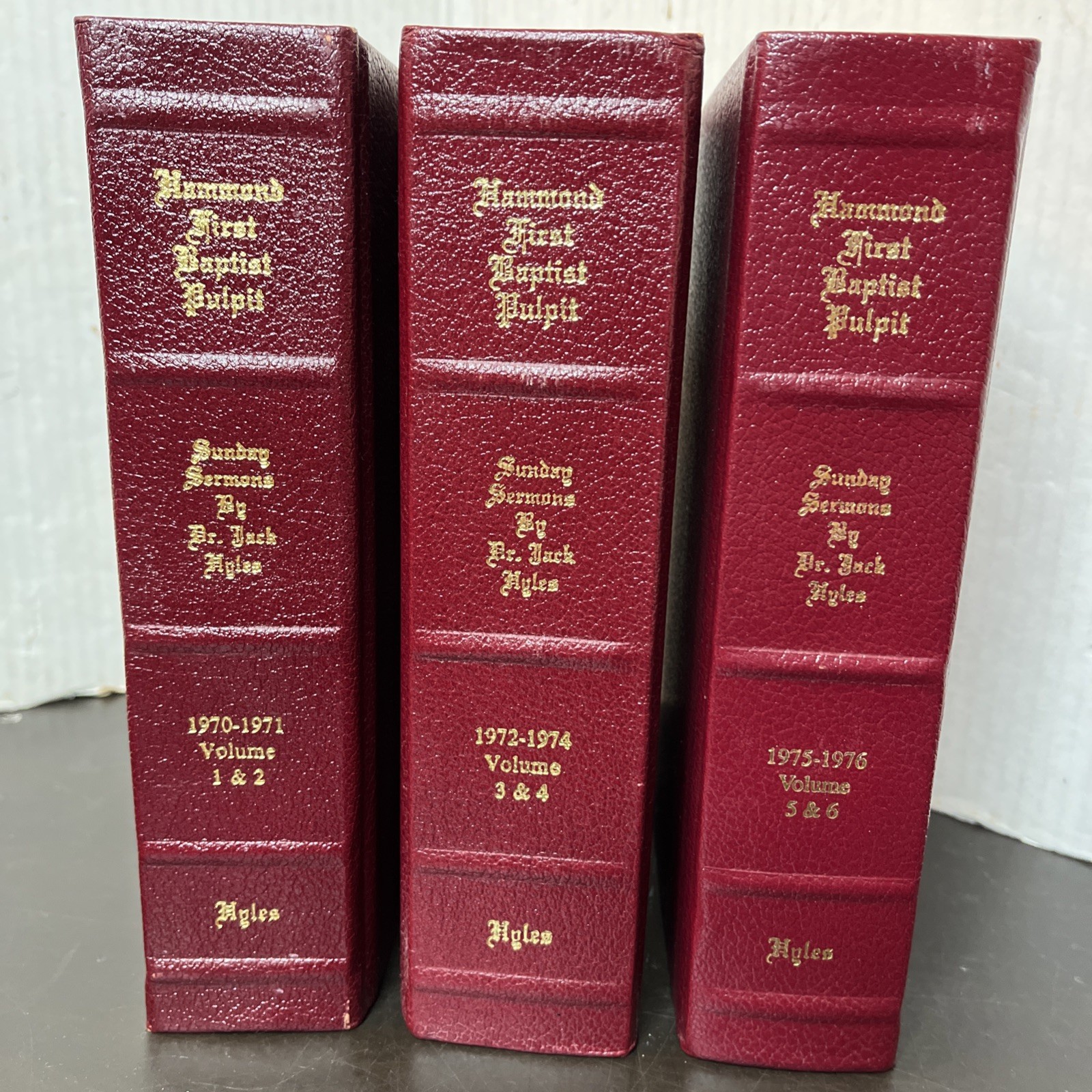 Hamond First Baptist Pulpit (Vol. 1&2, 3&4, 5&6) by Jack Hyles (3 Books)