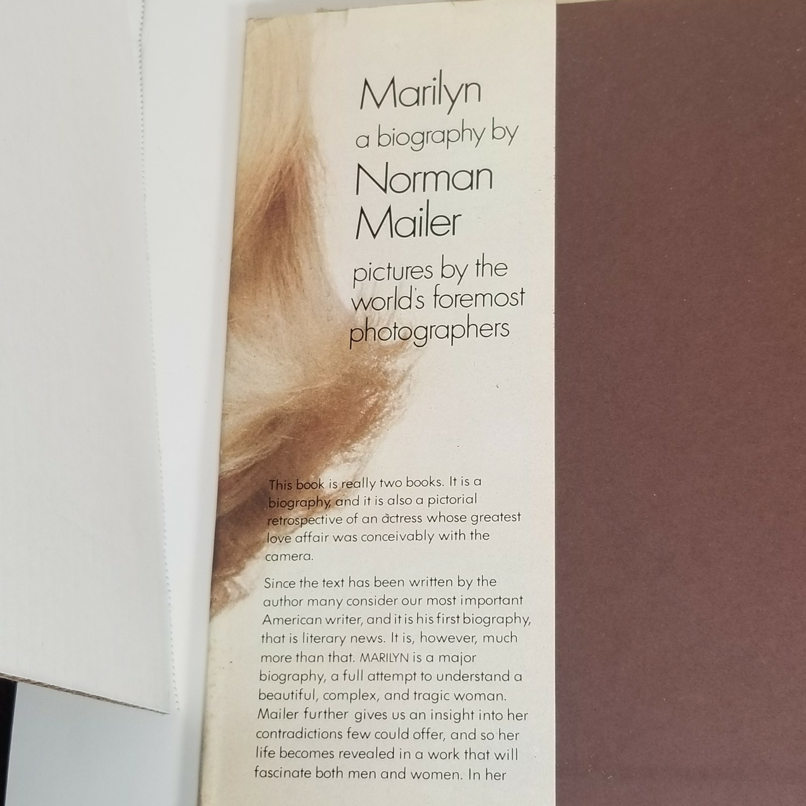 Marilyn Monroe Biography Norman Mailer Hardcover 1st Printing Vtg Hardcover Book