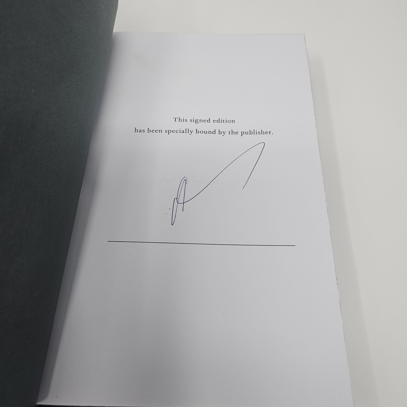 SIGNED! Katabasis R F Kuang First Edition Hardcover Book Exclusive Sprayed Edges