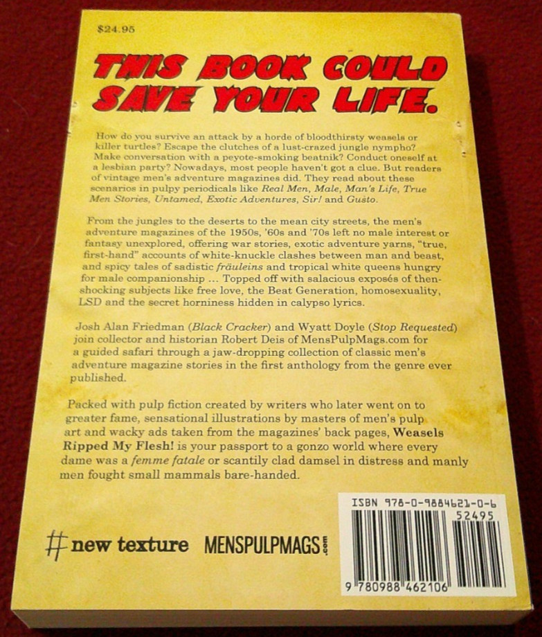 Weasels Ripped My Flesh! (2012, TPB) Men’s Adventure Harlan Ellison Mario Puzo