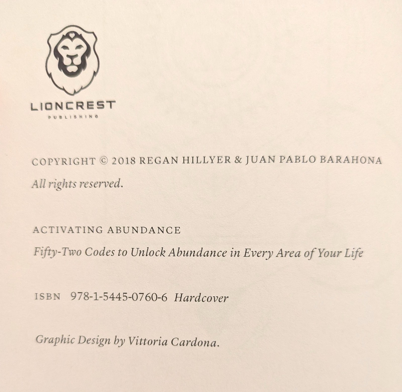 Activating Abundance : Fifty-Two Codes to Unlock Abundance : Regan Hillyer NEW!