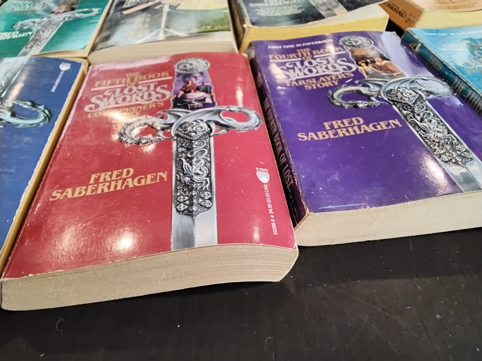 Fred Saberhagen Book Lot Eight Paperbacks Lost Swords, Dominion, Swords