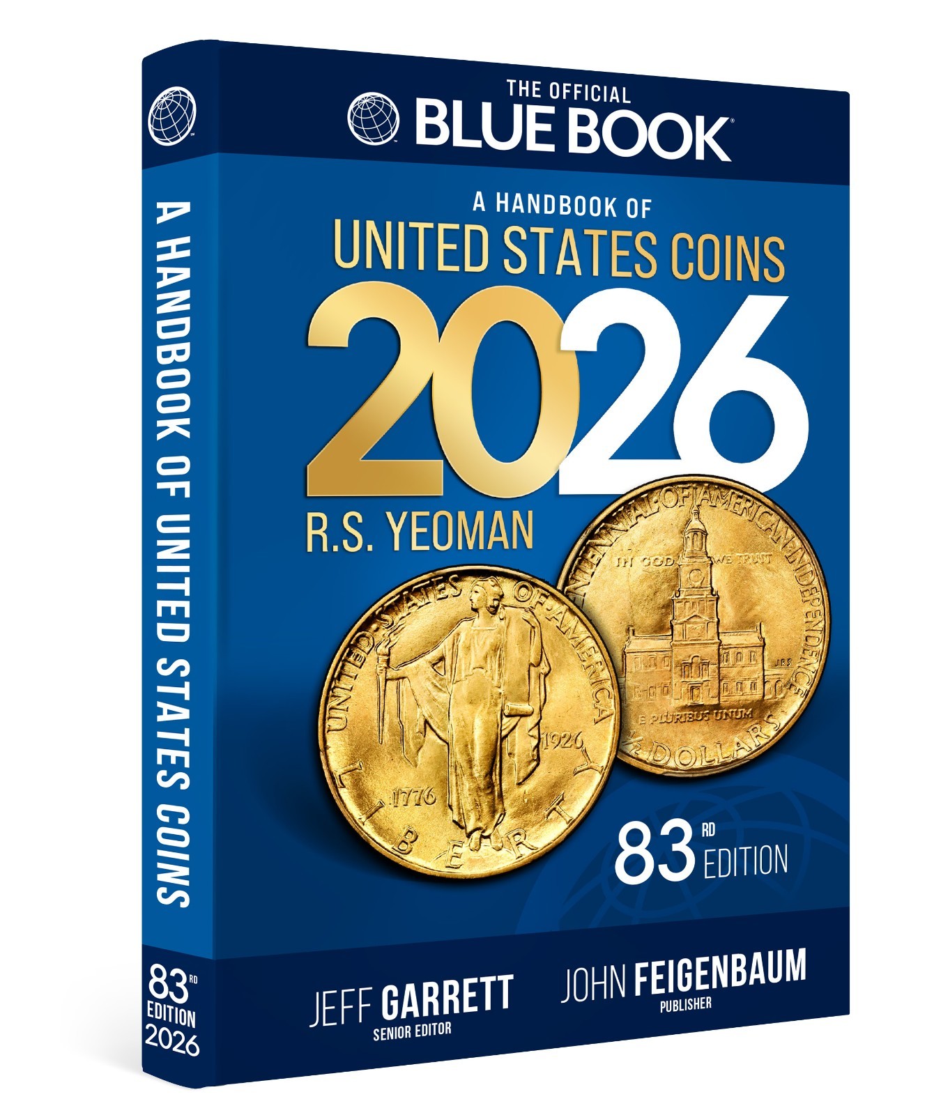 NEW!! 2026 Bluebook Wholesale US Coins Pricing Guide – HARDCOVER