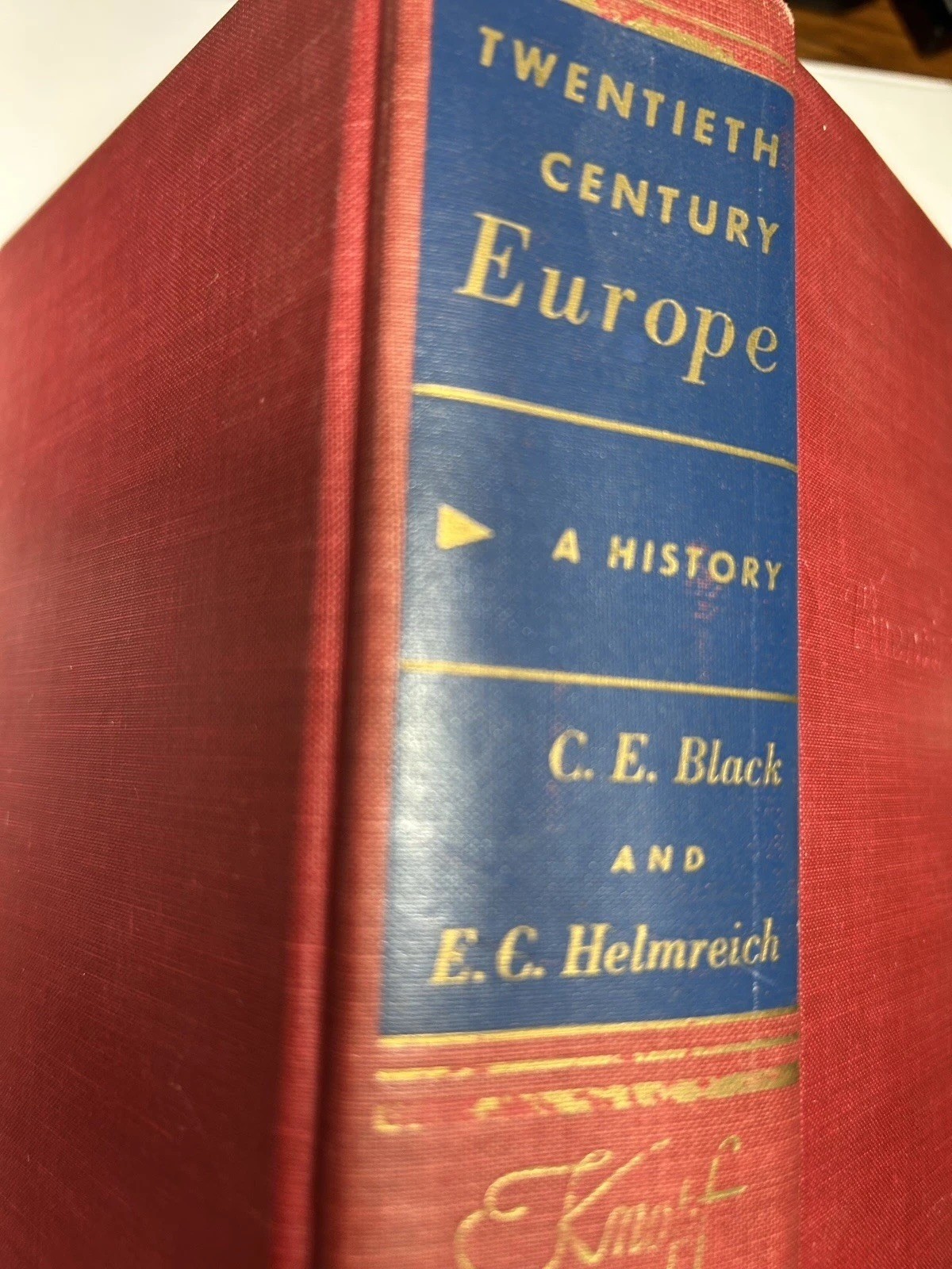 Twentieth Century Europe by CE Black and EC Helmreich 1959 HC Alfred A Knopf
