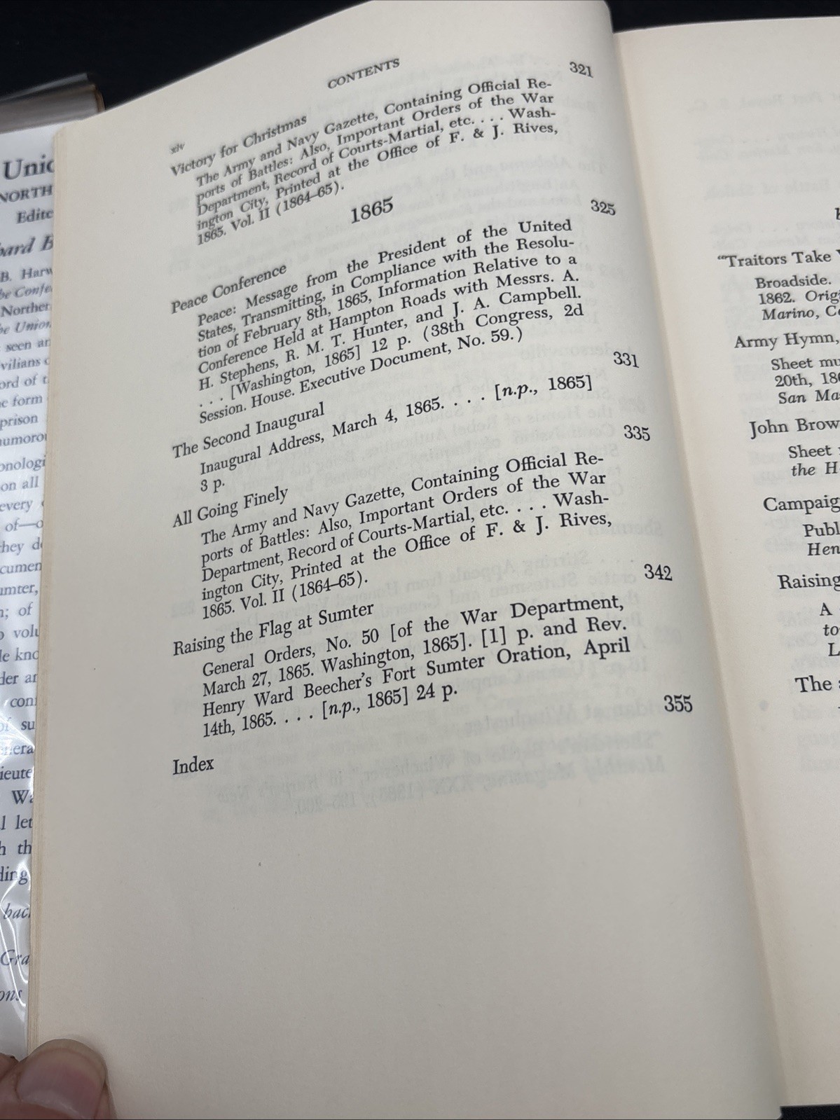 1958 The Union Reader Richard B Harwell Civil War 1st Ed.EXCELLENT