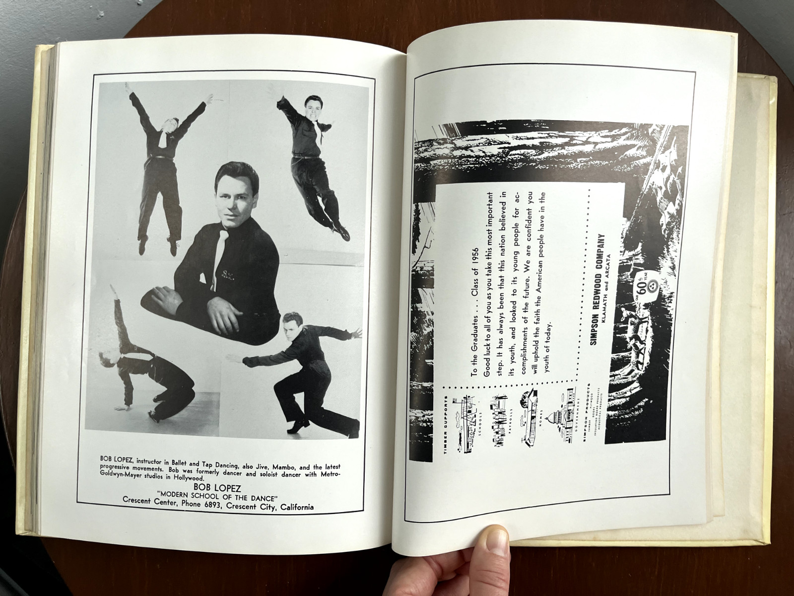 1956 Del Norte High School Yearbook Crescent City, CA Vintage 50’s