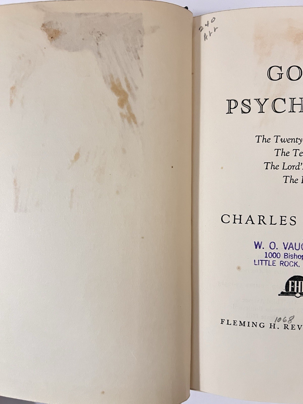 God’s Psychiatry by Charles L. Allen, 1953 (HC, Good)