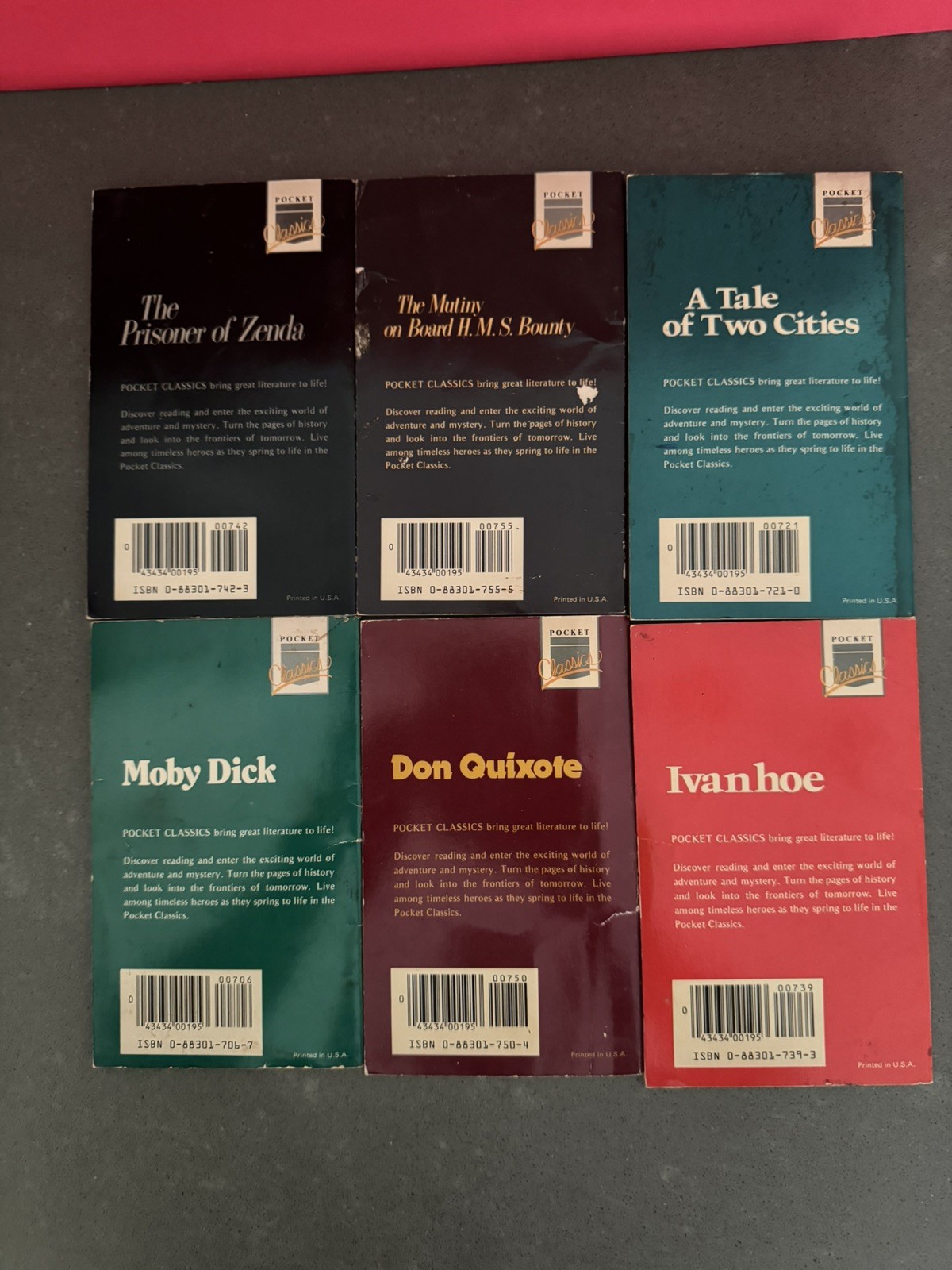 Lot of 32 Pocket Classics Bio History Comic Books Academic Industries 1984 Used