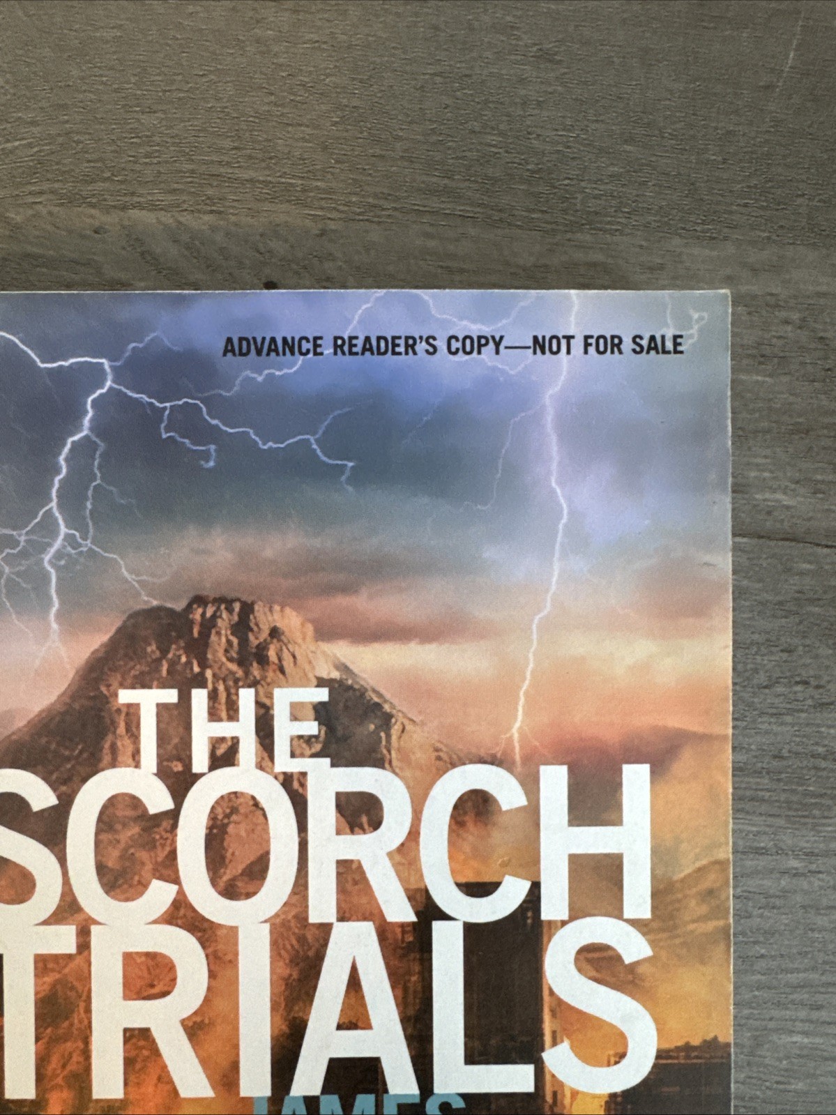 The Scorch Trials By James Dashner ARC (Advance Reader Copy) RARE