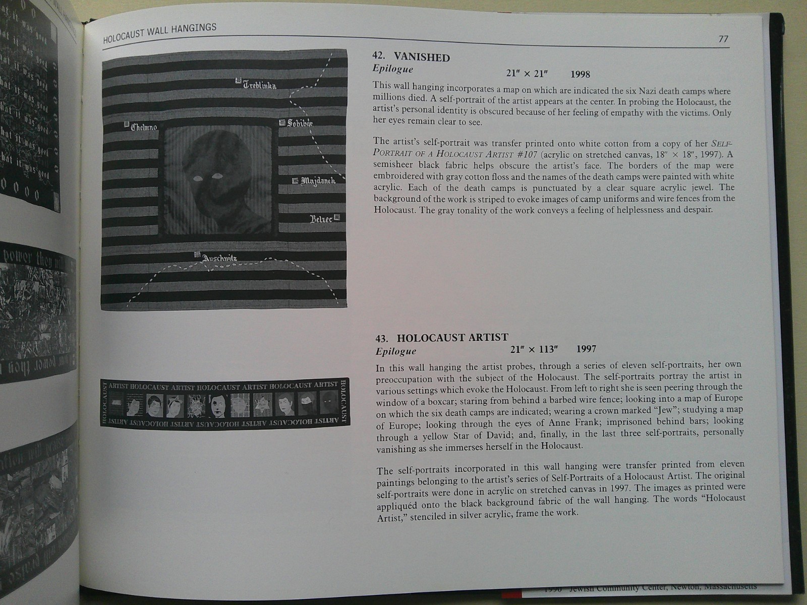Holocaust Wall Hangings Judith Weinshall Liberman book