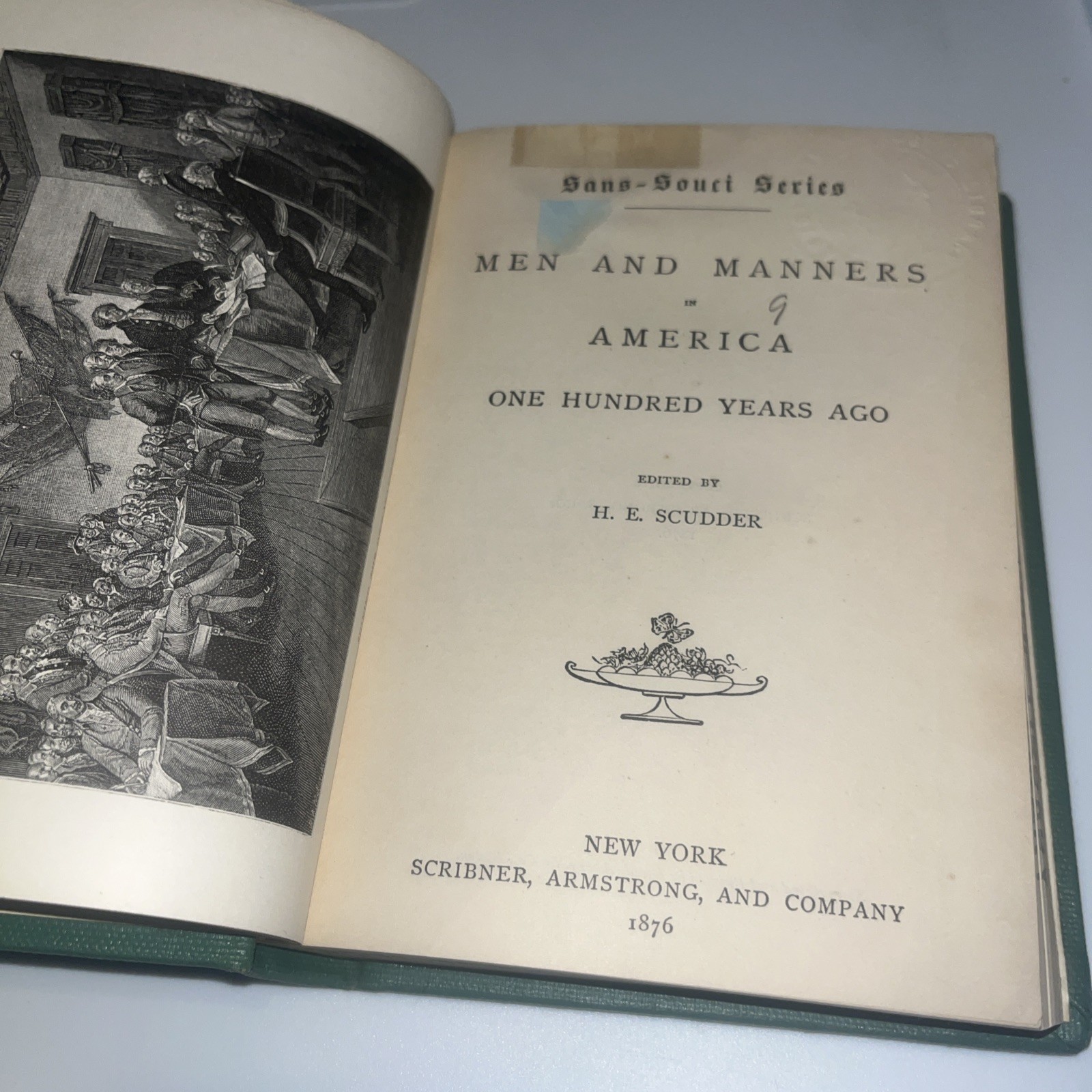 1876 Men and Manners in America H.E. Scudder SCRIBNER,ARMSTRONG And Co. Hardback