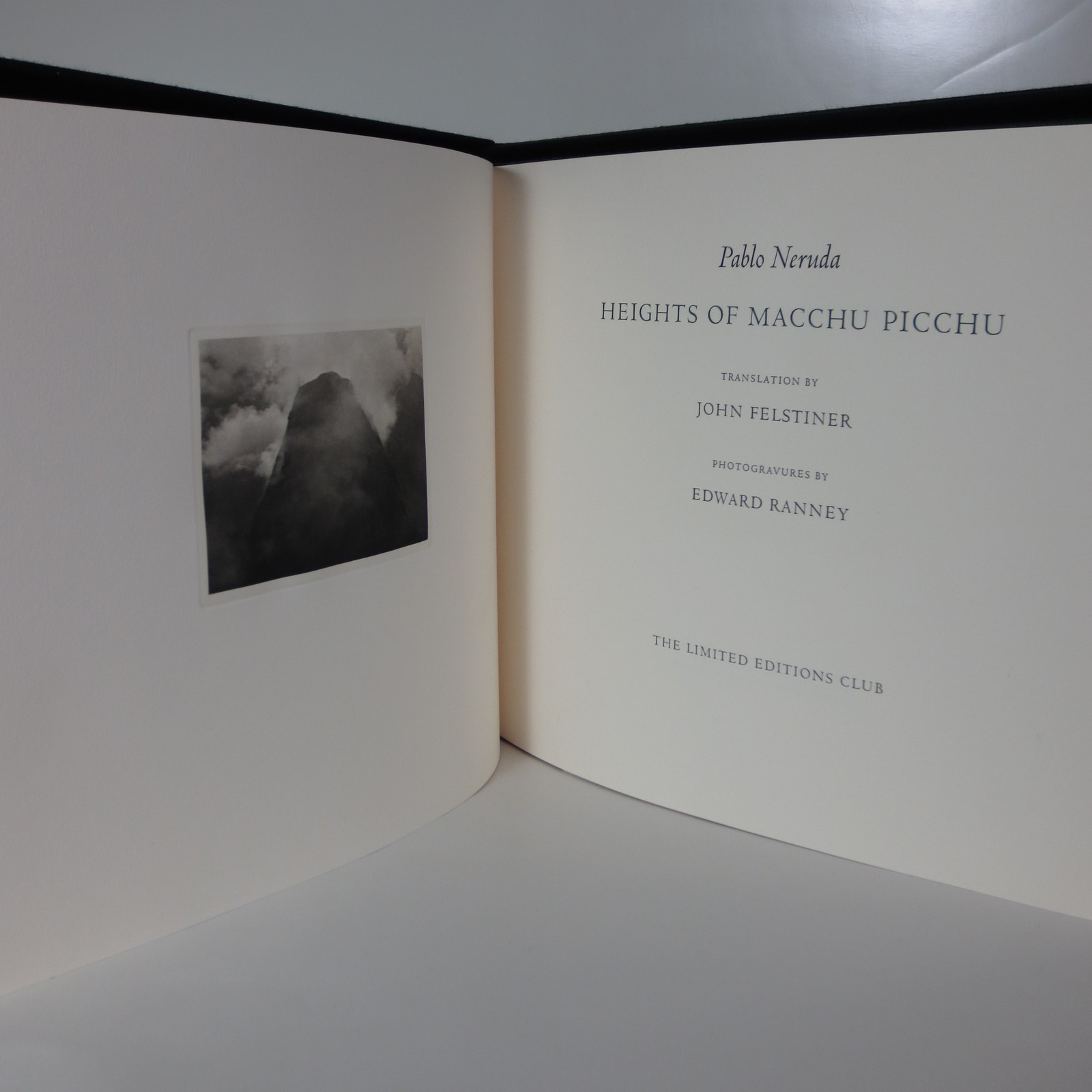 Heights of Macchu Picchu (Limited Editions Club – Signed by the artist)