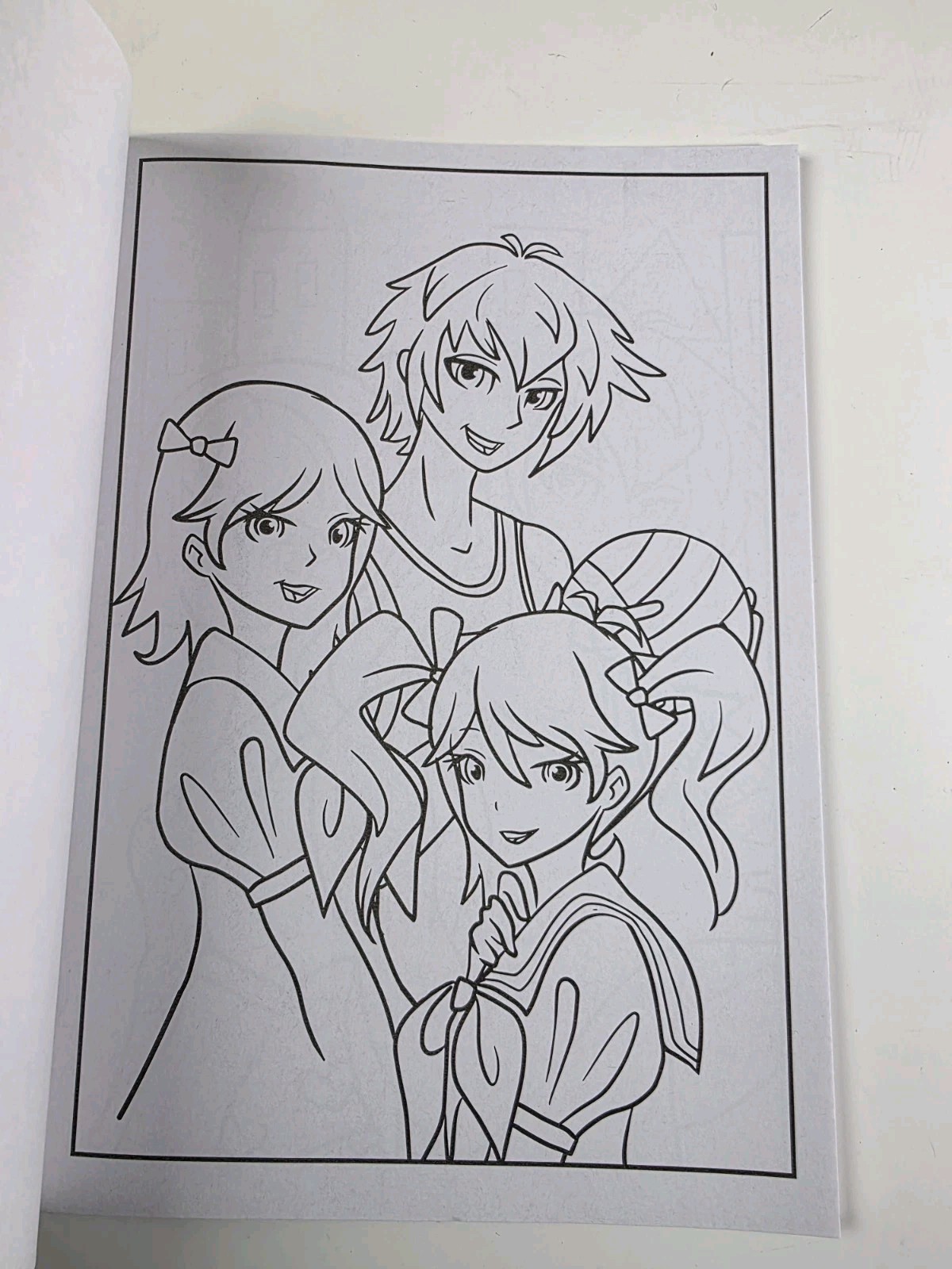 Anime Coloring Book 32 Fun Images! With Tear-Out Pages CrownJewlz New