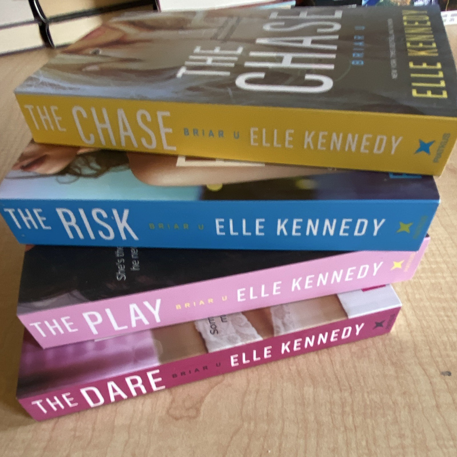 Elle Kennedy Briar U Paperback Romance Lot: The Chase, Risk, Play, Dare