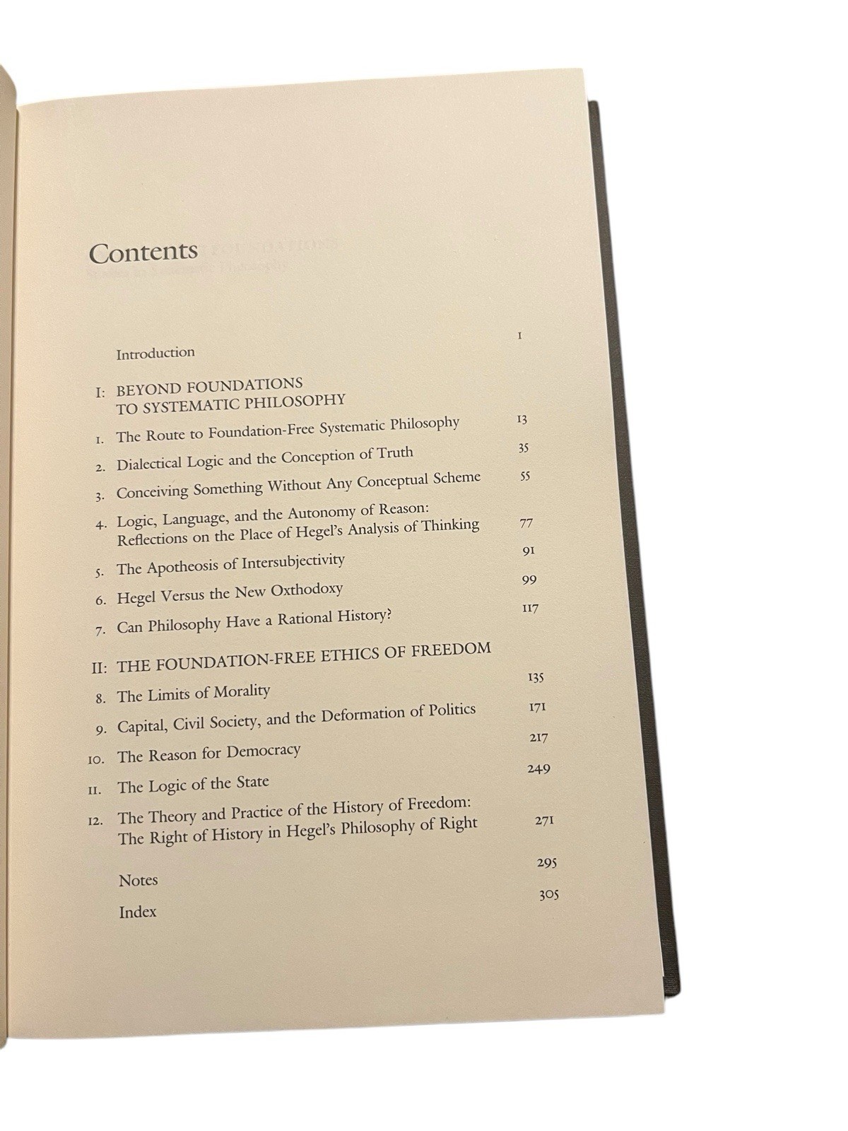 OVERCOMING FOUNDATIONS: STUDIES IN SYSTEMATIC PHILOSOPHY By Richard Dien Mint