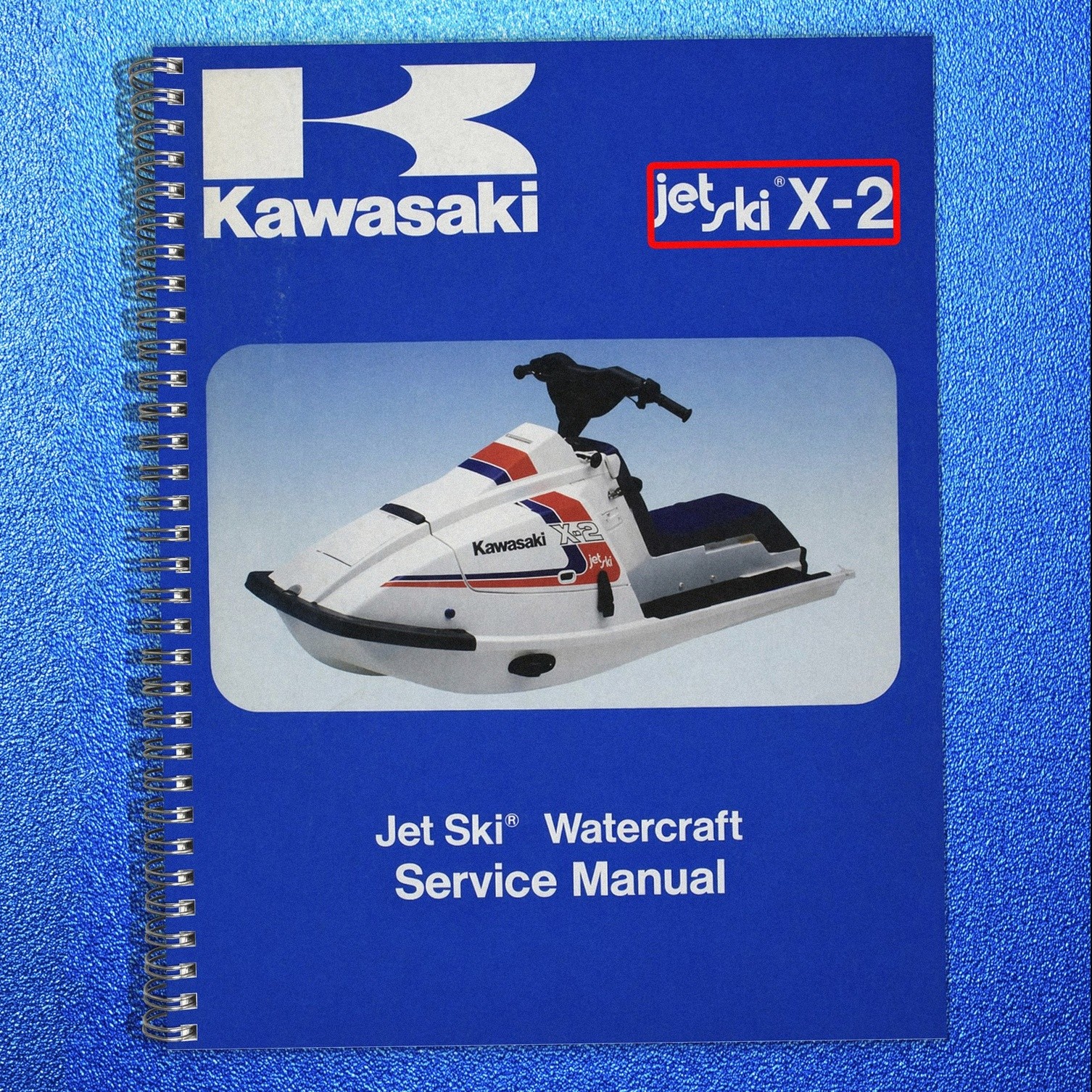 KAWASAKI JF650 X2 JetSki Service Manual With TS Supplement 1986-1991 – BIND
