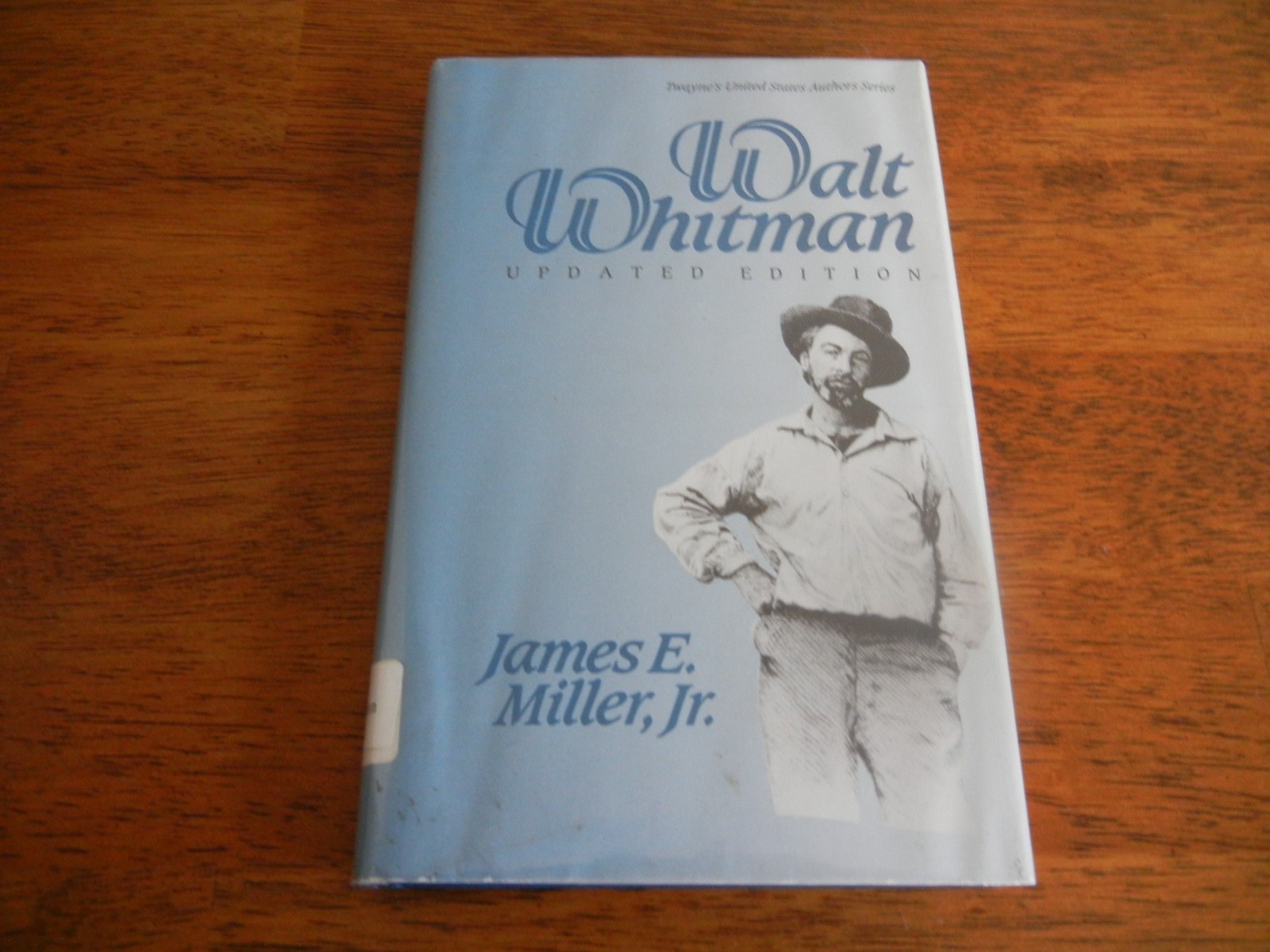WALT WHITMAN UPDATED EDITION – JAMES E. MILLER, JR. HARDCOVER DUSTCOVER 1990