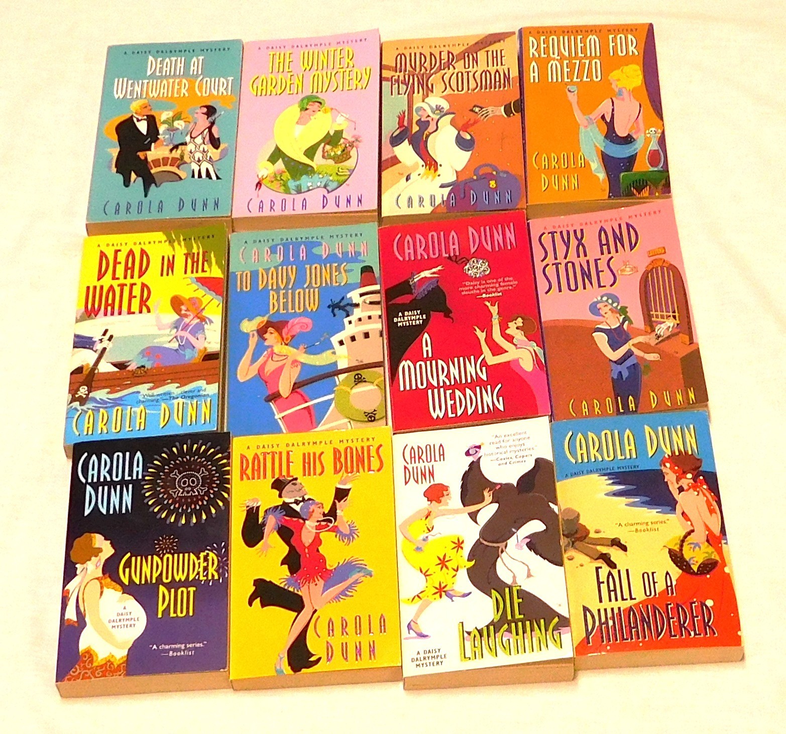 Carola Dunn DAISY DALRYMPLE Series Books Lot of 12
