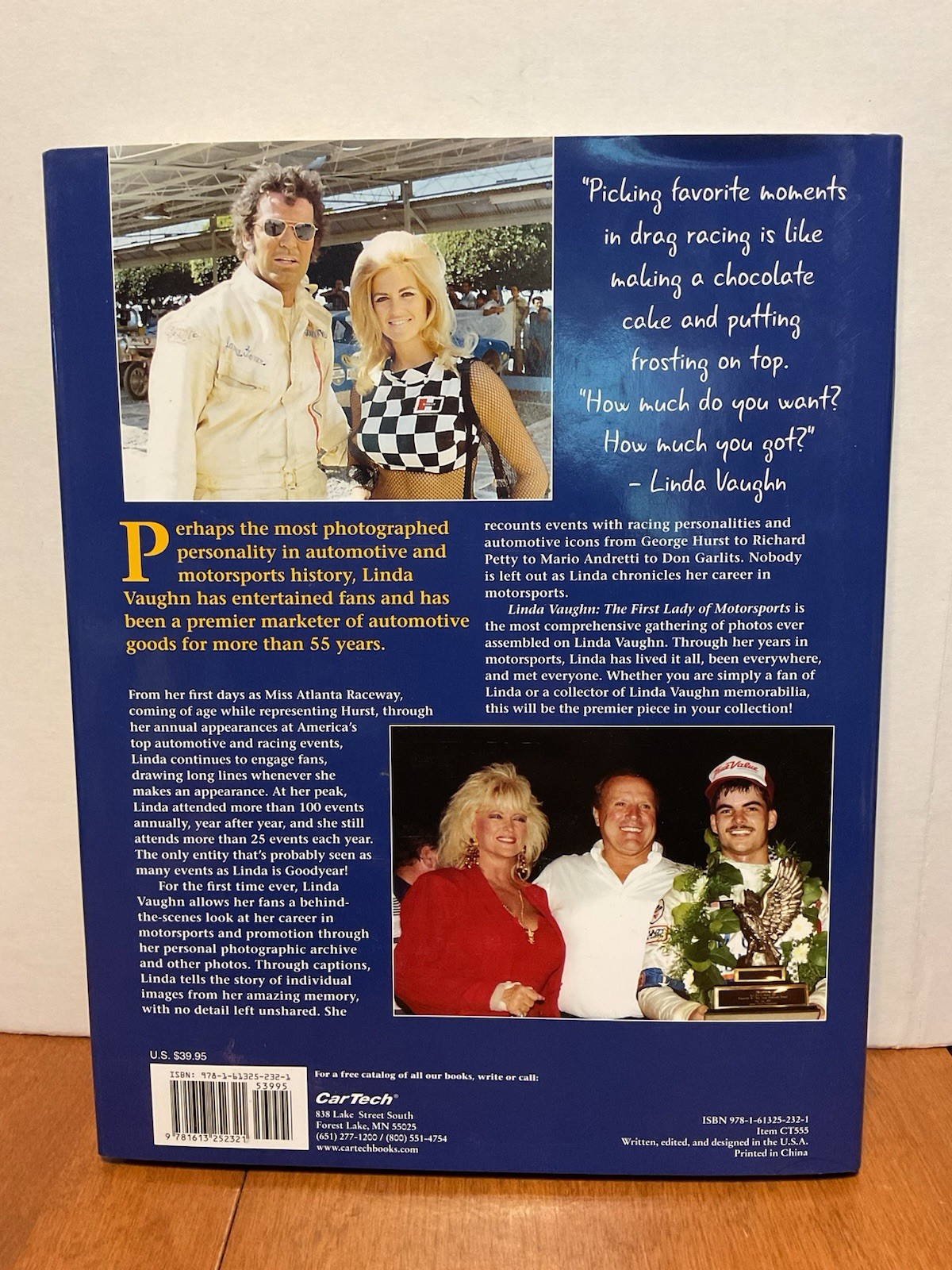The First Lady Of Motorsports Linda Vaughn Rob Kinnan Cartech CT555 2016 HC DJ
