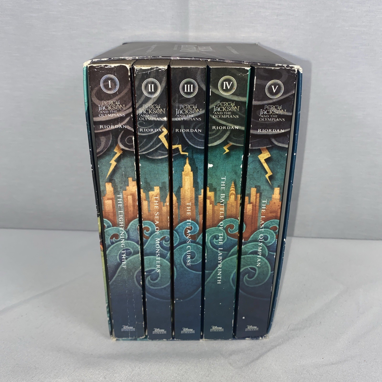 Rick Riordan Percy Jackson and the Olympians Five Book Paperback Box Set 1-5