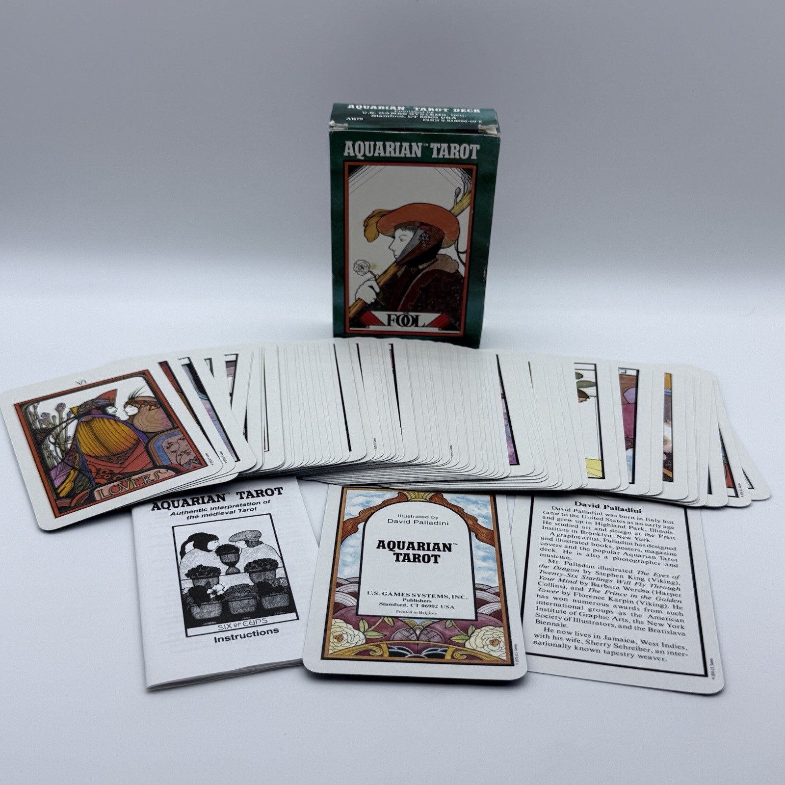 Aquarian Tarot Deck 1970 By David Palladini By Morgan Press Complete Set 78 Card