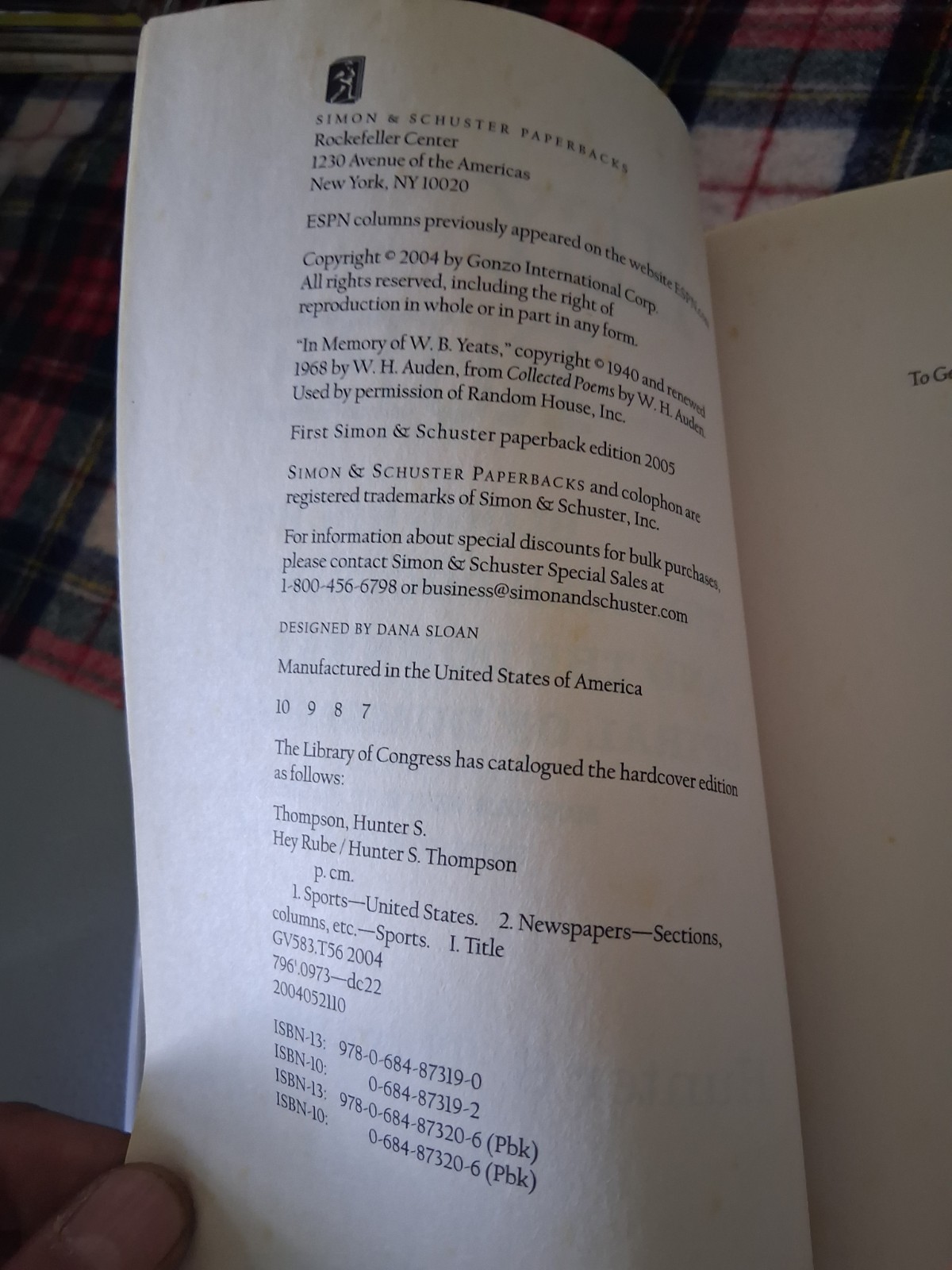 Hey Rube by Hunter S. Thompson