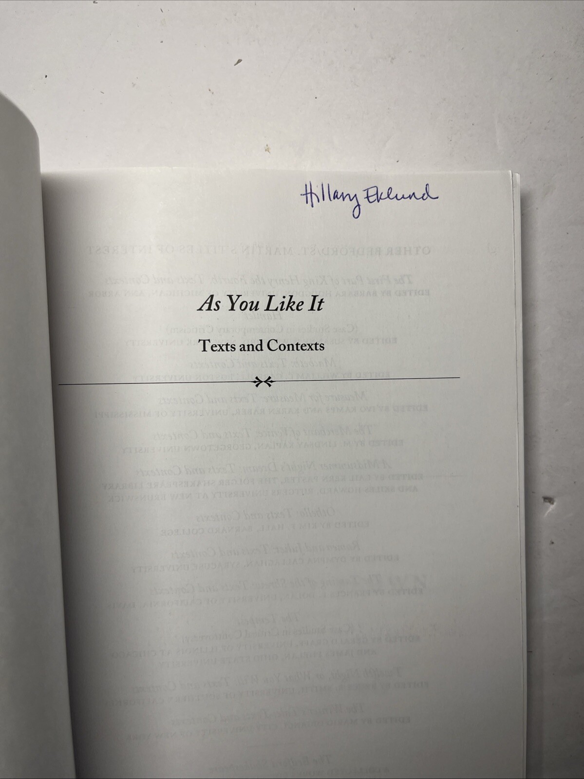 As You Like It: Texts and Contexts by Pamela Allen Brown and William Shakespeare
