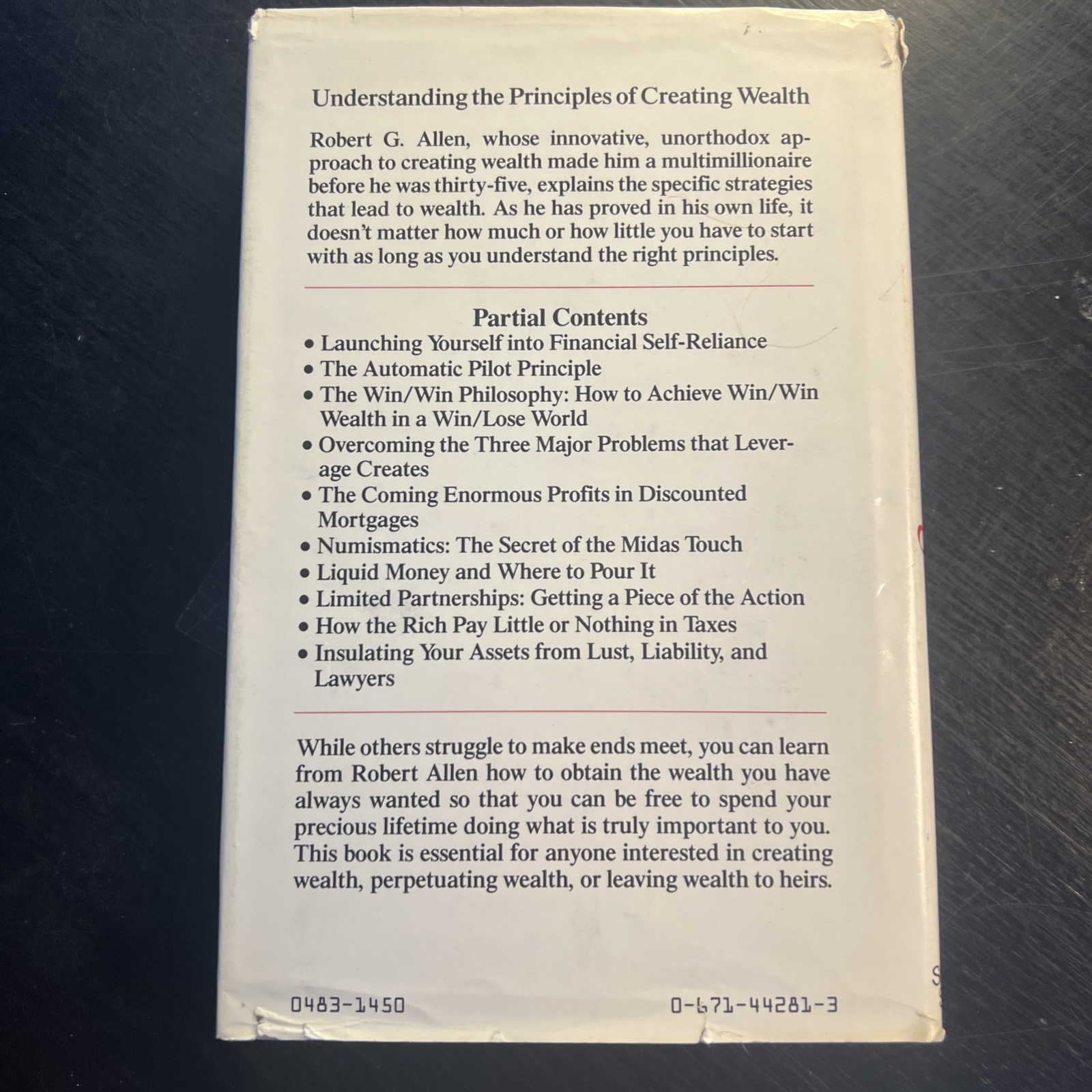 CREATING WEALTH Robert G Allen vintage 1983 Hardcover DJ