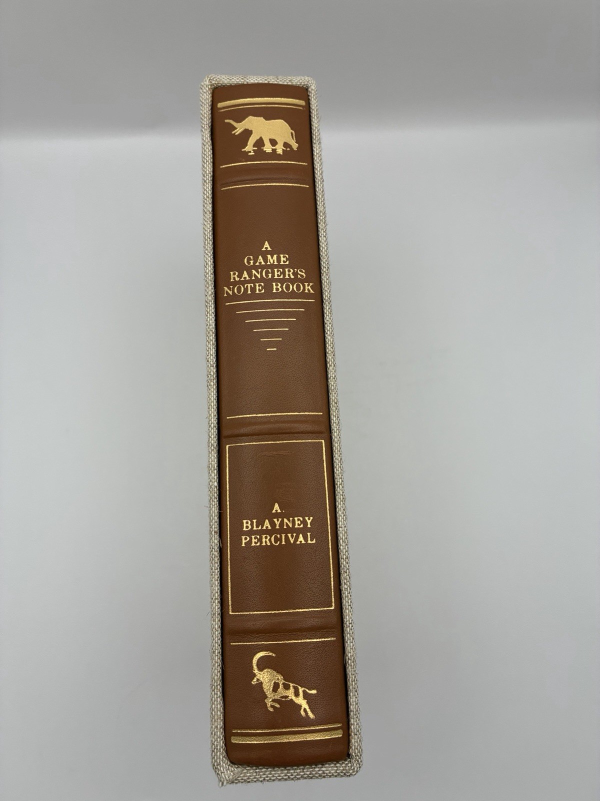 A Game Ranger’s Note Book -A. Blayney Percival – Leather, Slipcase copy 402/500