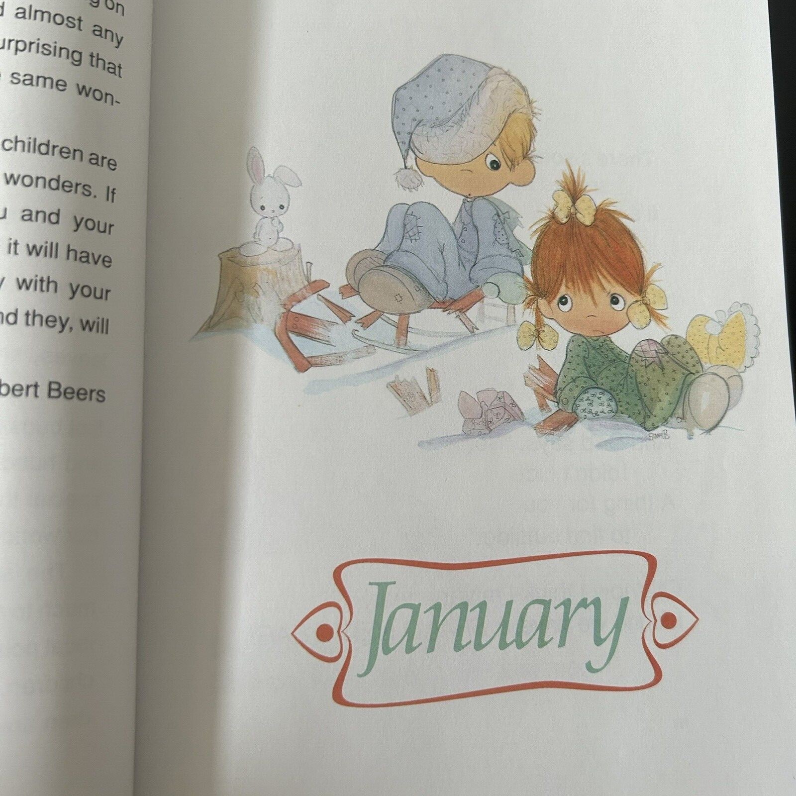 Precious Moments Book Hardcover Through-the-Year Stories 286 Pages Print USA
