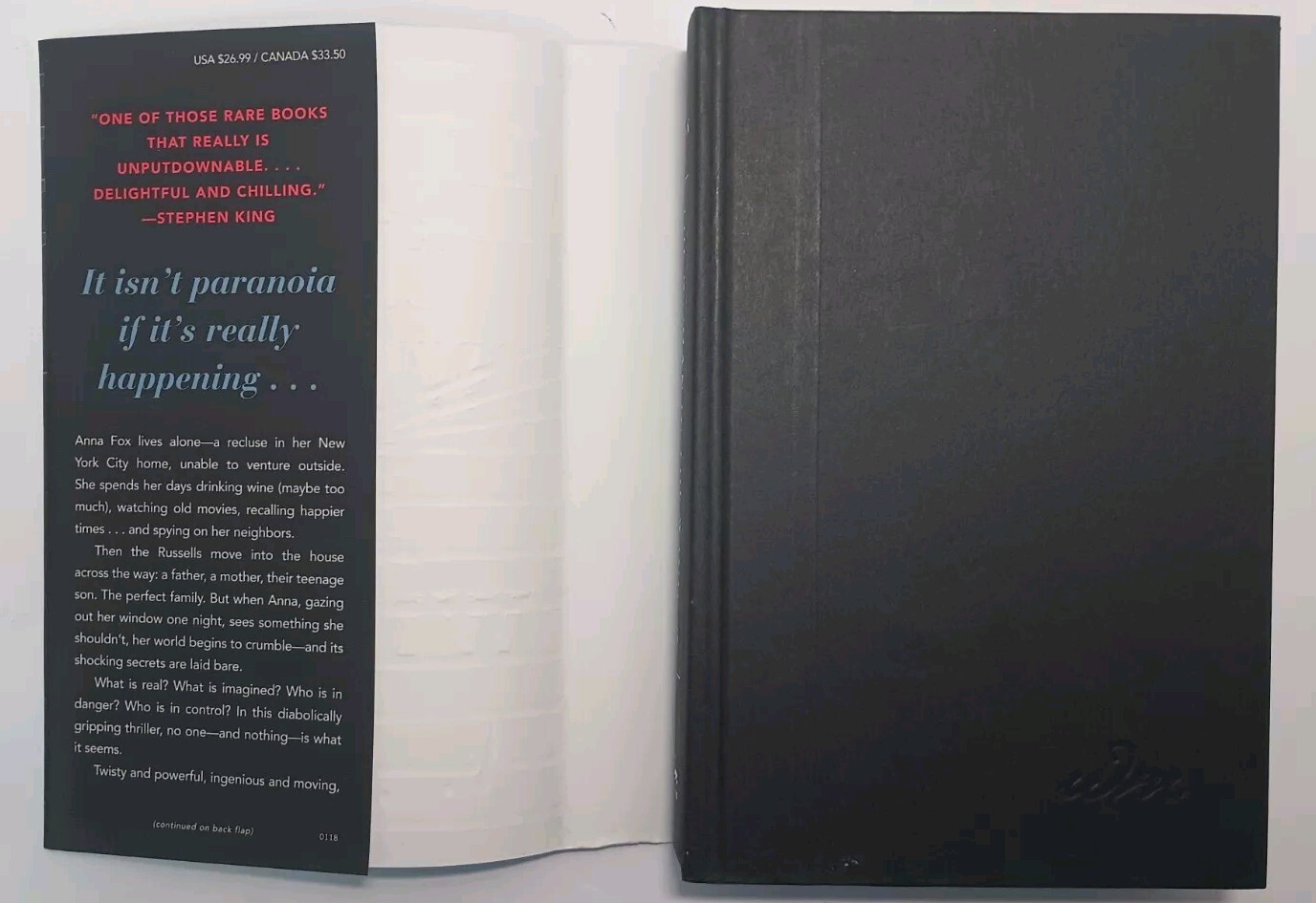 THE WOMAN IN THE WINDOW by A.J. FINN (2018, HC/DJ 1st Ed) * SINGED *