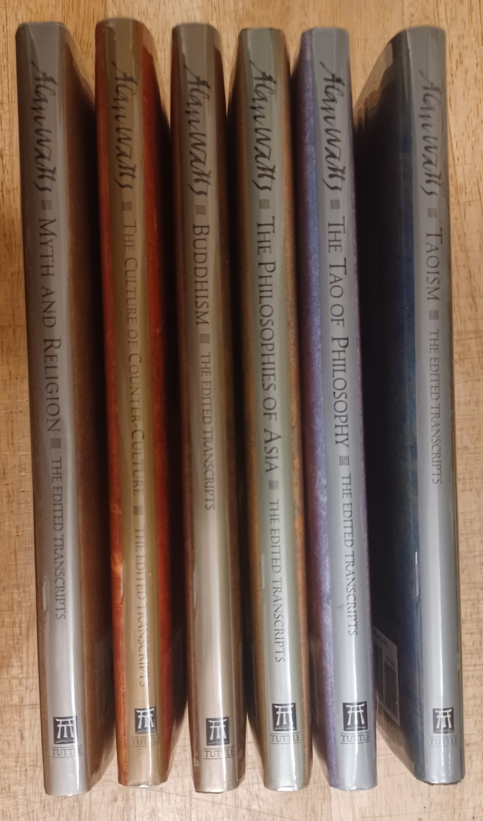 Alan Watts: The Edited Transcripts Series. Six 1st Print Hardcovers. Sharp