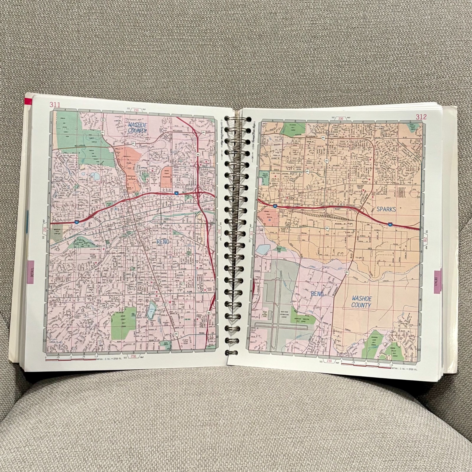 Thomas Guide California Road Atlas 22nd Ed Including Portions of Nevada Spiral