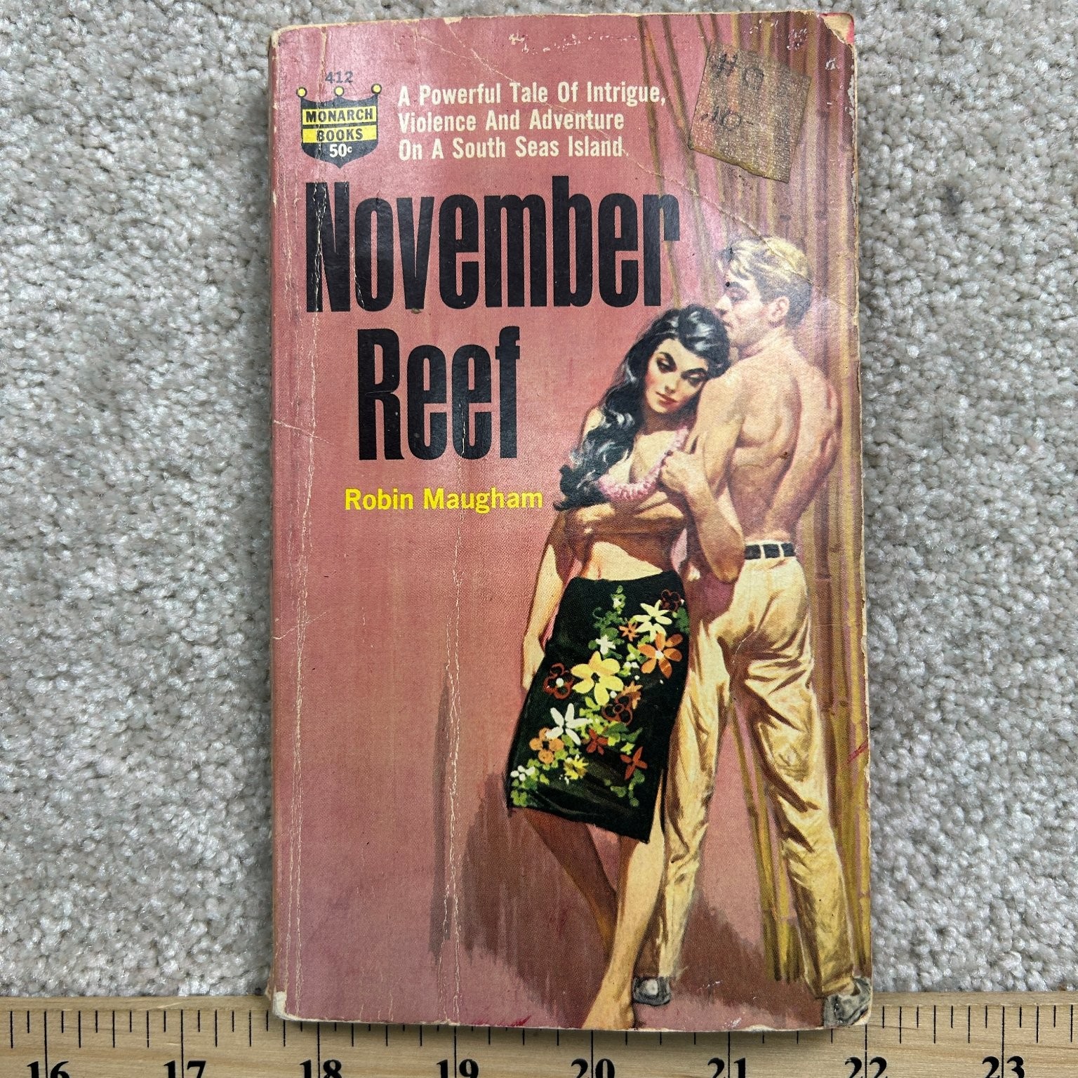 November Reef Robin Maugham 1964 South Seas Adventure Fiction Monarch Books