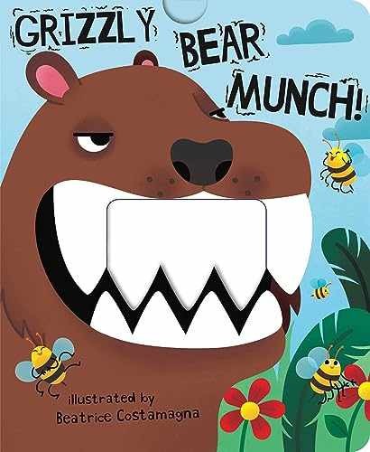 Grizzly Bear Munch! (Crunchy Board – Board book, by Little Bee Books – New b