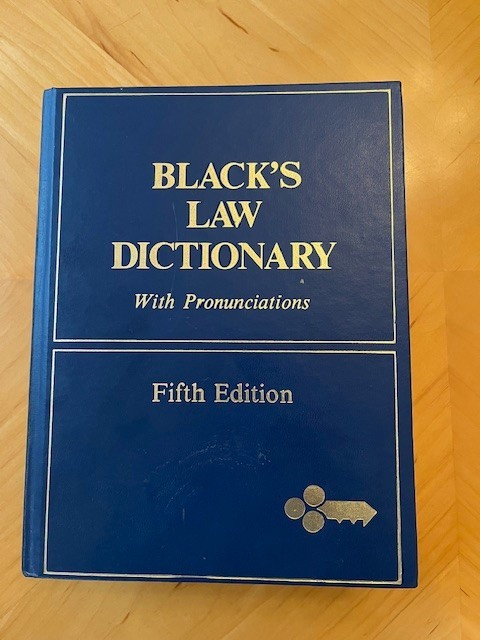 Black’s Law Dictionary Fifth Edition (1979) Henry Campbell Black (used, blue)