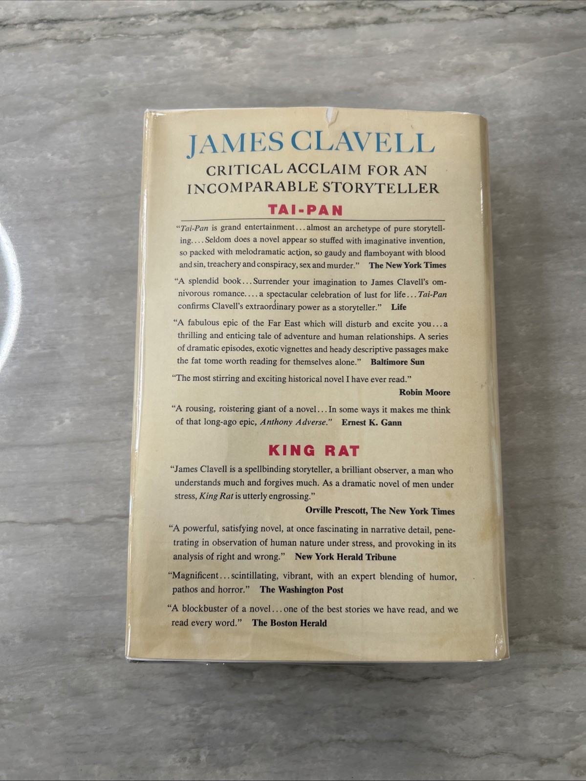 SHOGUN by James Clavell – 1st Edition 1975 Hardcover w/DJ – 1st Edition/Printing