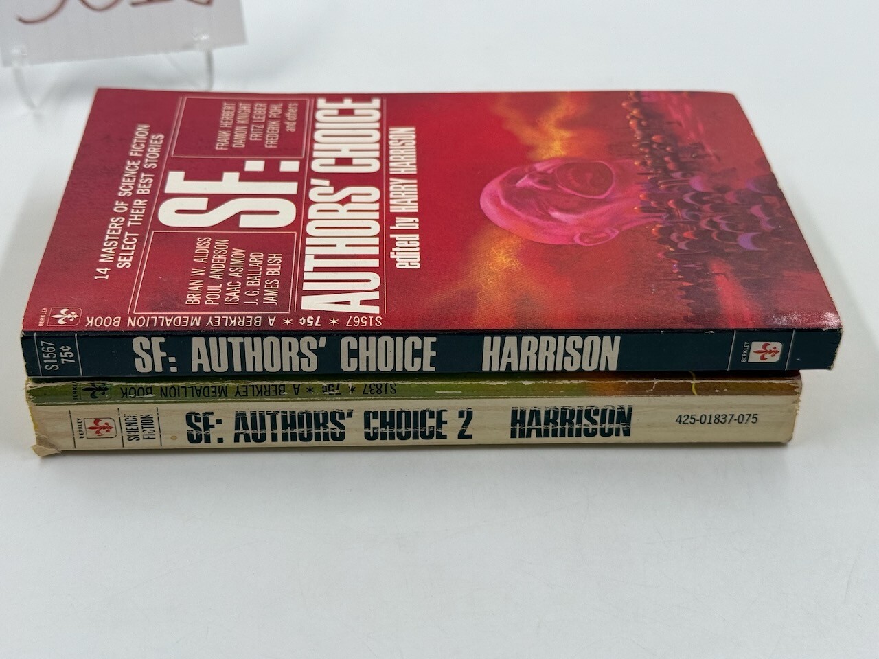 SF: Authors’ Choice 1-2, Ed. Harry Harrison, Berkley PB 6/68, 5/70