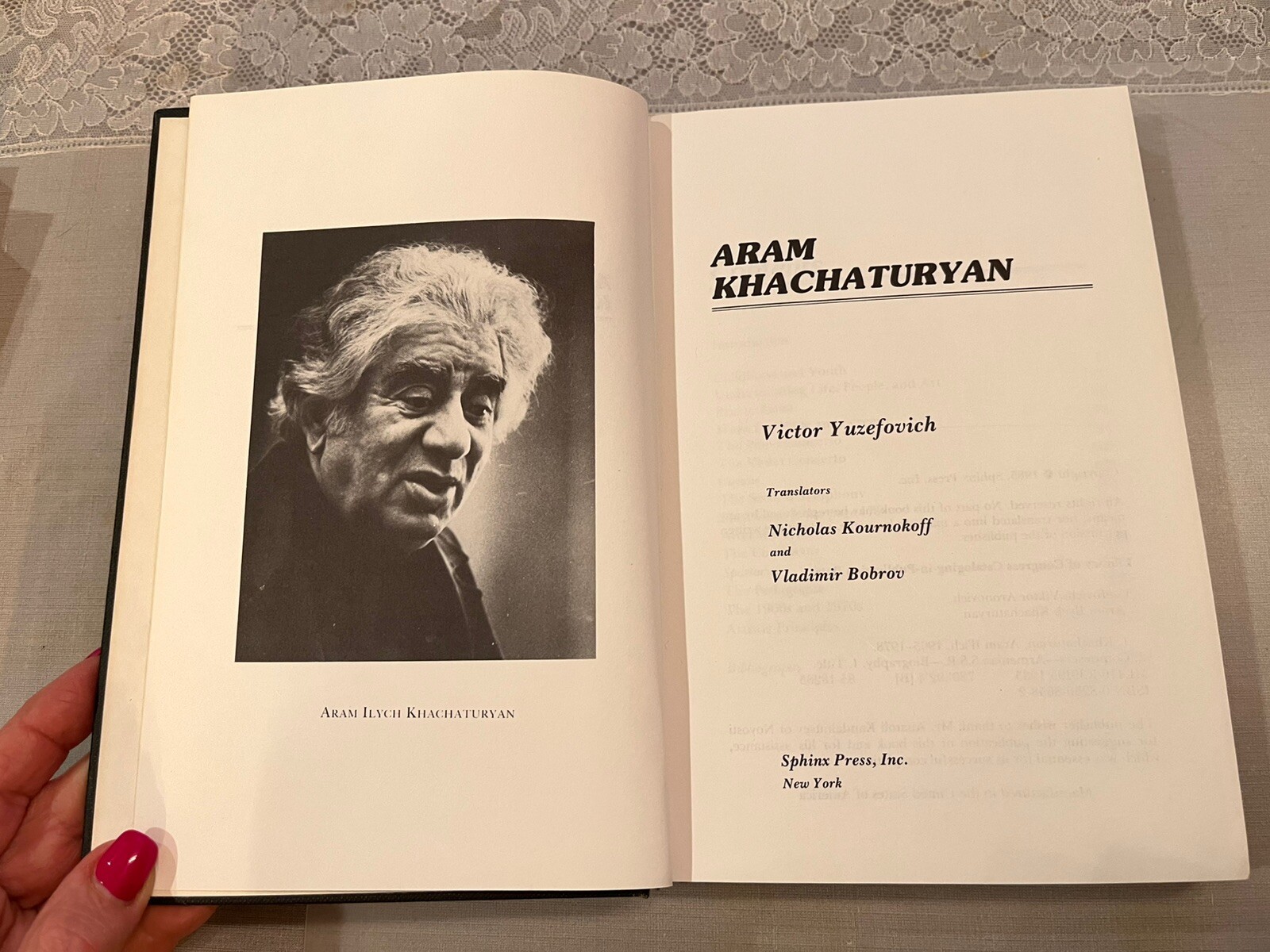 Aram Khachaturyan by Victor Yuzefovich HC 1985 EUC
